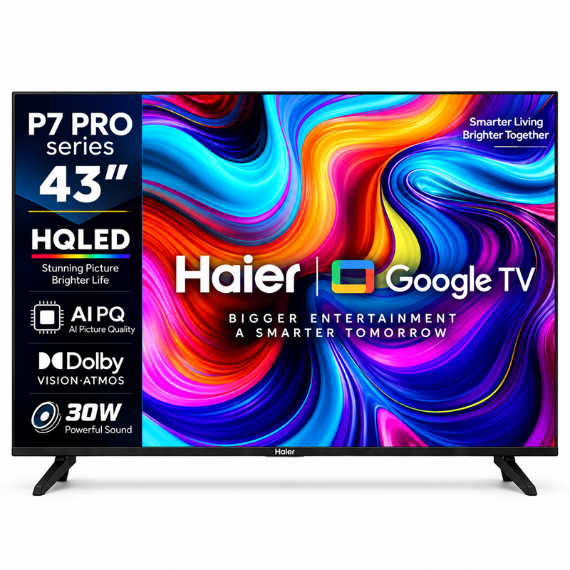 Haier 43P7 PRO 43" 4K HQLED Smart Google TV