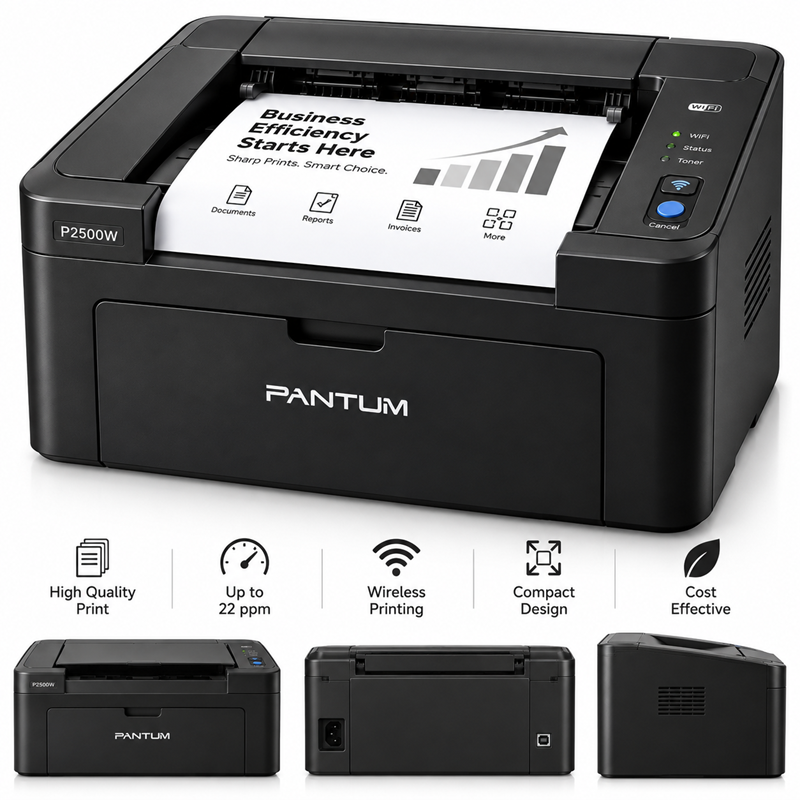 Pantum P2500W Single Function Mono Laser Printer