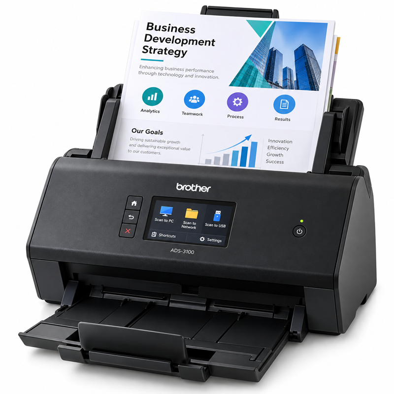 Brother ADS-3100 Desktop Document Scanner