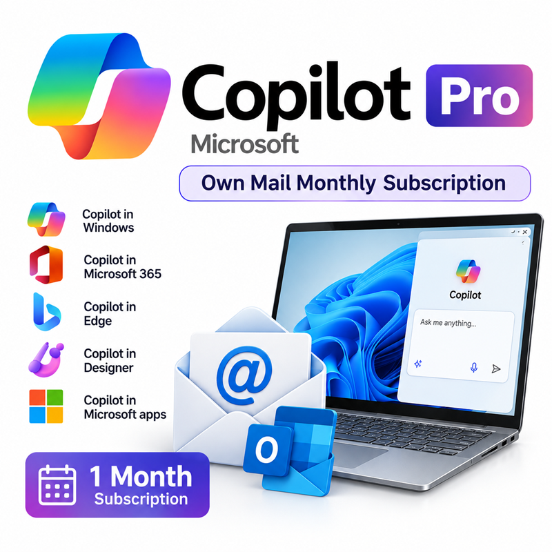 Copilot Pro Own Mail Monthly Subscription