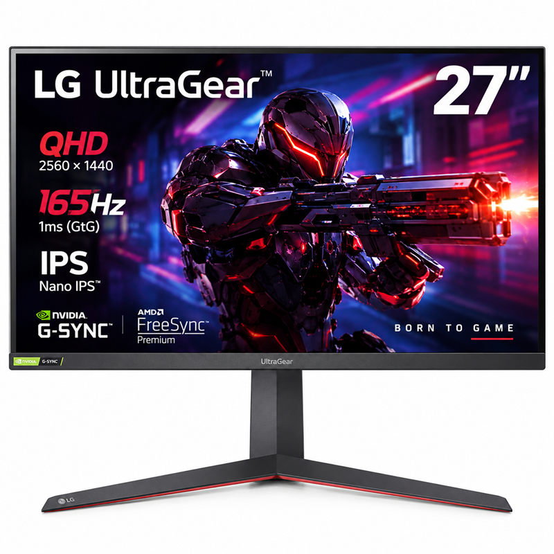 LG UltraGear 27GR75Q 27-inch 165Hz QHD Gaming Monitor