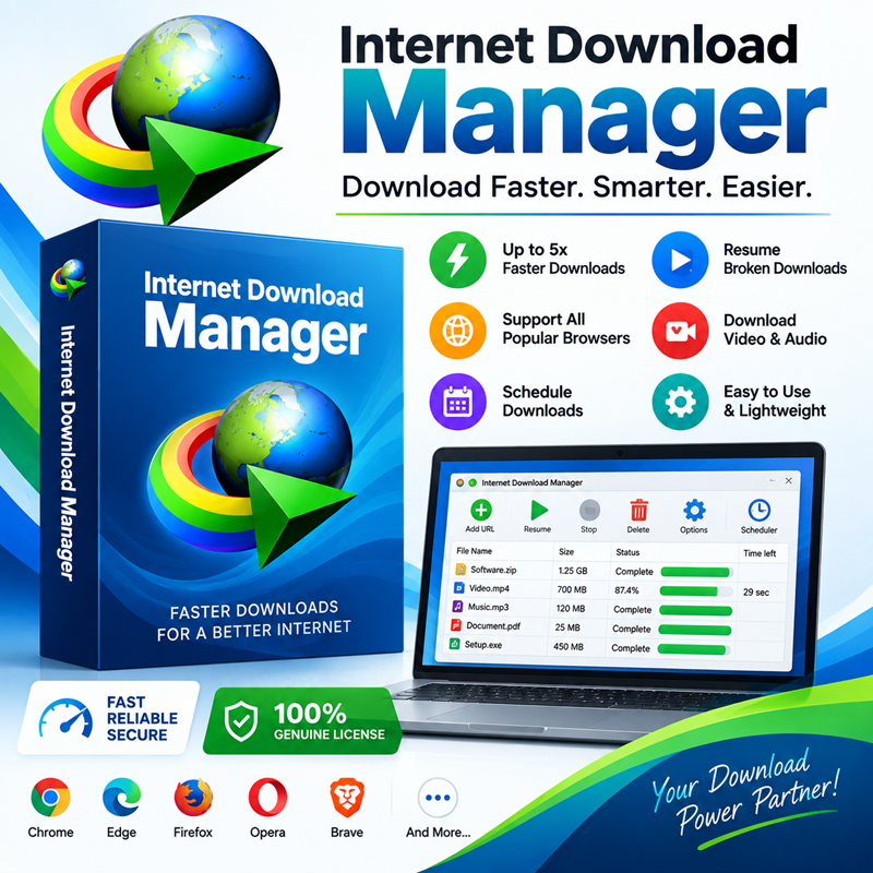 Internet Download Manager Lifetime KEY For 1 PC - hover