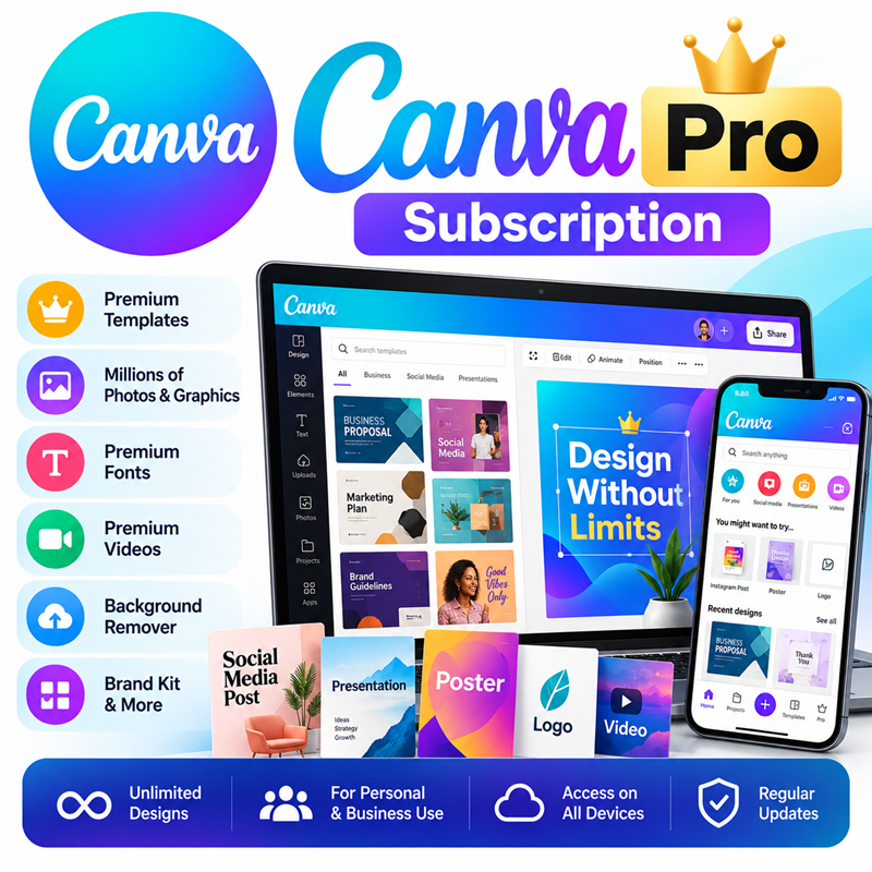 Canva Pro Subscription-Official